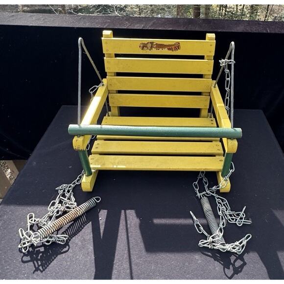 Vintage Original MERRIPLAY Child’s Baby SWING W/ Chains very rare HTF! - Picture 1 of 8